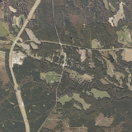 Aerial imagery of Pittsview Post Office, AL