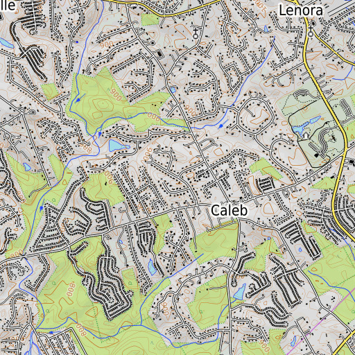 OpenTopoMap map of Innsbrook West, GA
