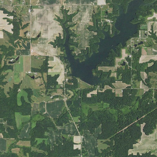 Aerial imagery of Otter Lake Dam, IL