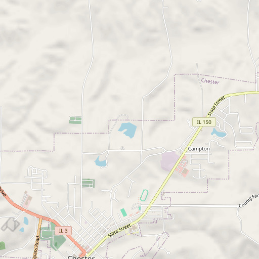 OpenStreetMap map of Birchlers Lake, IL