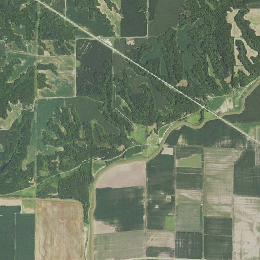 Aerial imagery of Structure Number 8 Dam, IL