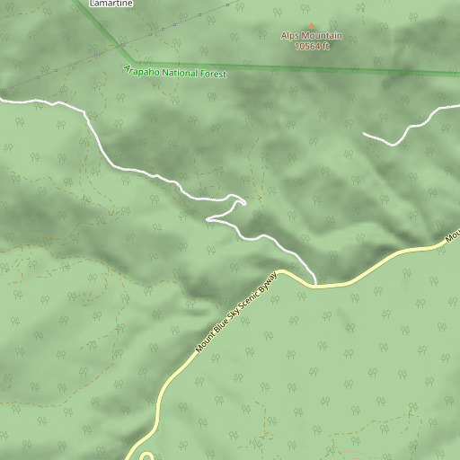 OpenStreetMap map of Silver Cliff Mine, CO