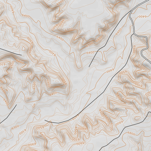 OpenTopoMap map of Shell Creek, CO