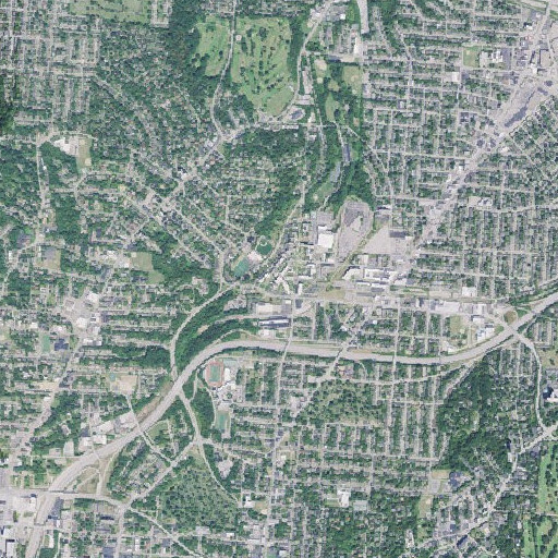 Aerial imagery of McDonald Library, OH