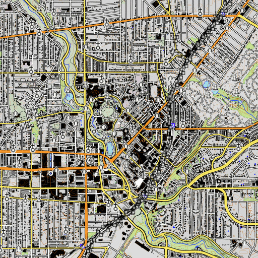 OpenTopoMap map of Haydn Hall, OH