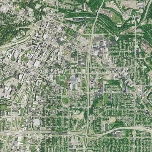 Aerial imagery of Ocasek Natatorium, OH