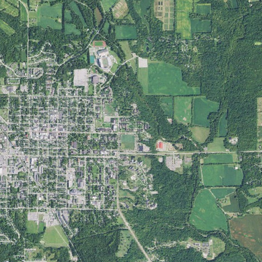 Aerial imagery of Dorsey Hall, OH