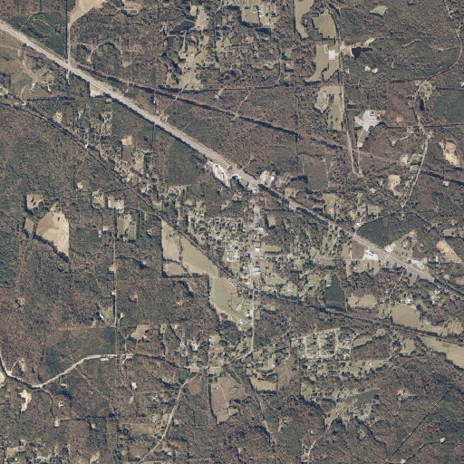 Aerial imagery of Pine Circle, AL