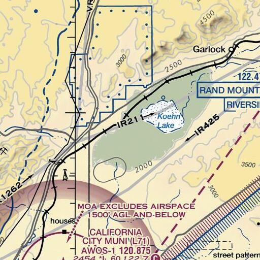 FAA VFR chart of Moore Ranch, CA