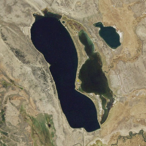 Aerial imagery of Lake John, CO