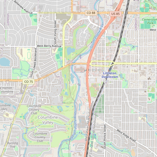 OpenStreetMap map of Clarke Pit, CO