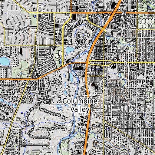 OpenTopoMap map of Clarke Pit, CO