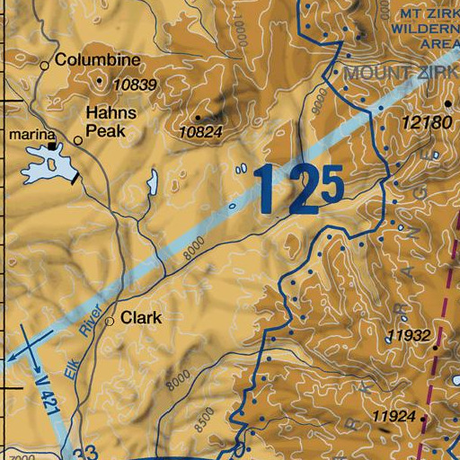 FAA VFR chart of Hinman Park, CO