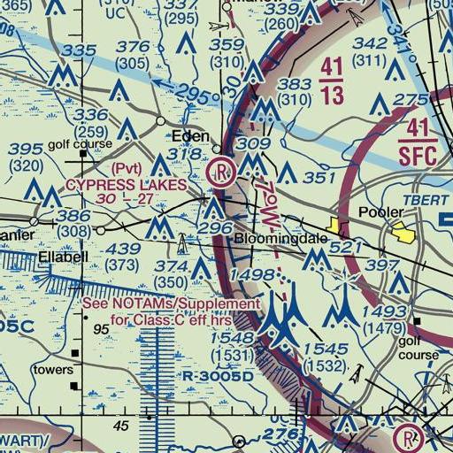 FAA VFR chart of Exit 30, GA