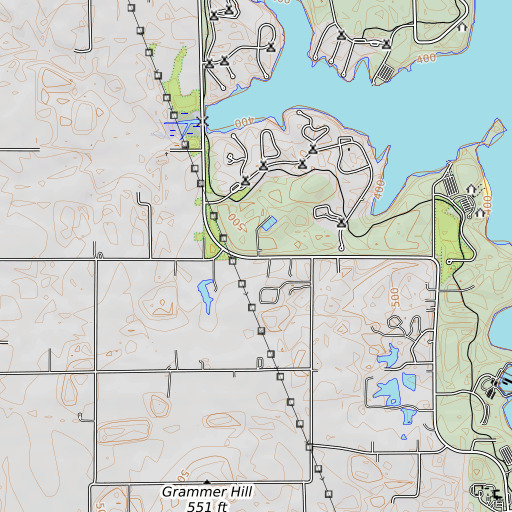 OpenTopoMap map of McClasson School (historical), IL