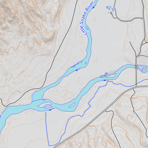 OpenTopoMap map of Lily Park, CO