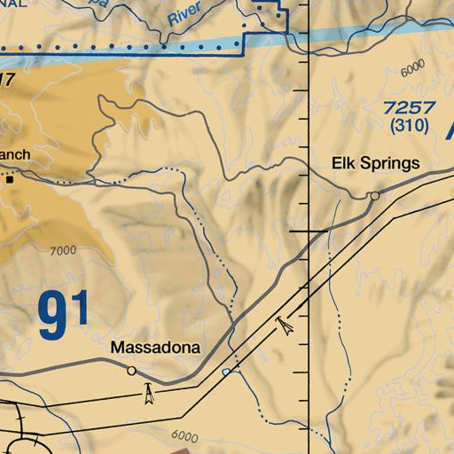 FAA VFR chart of Maverick Flats, CO