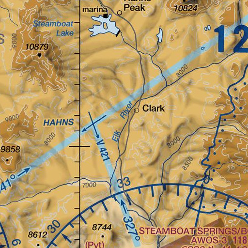 FAA VFR chart of Sand Creek, CO