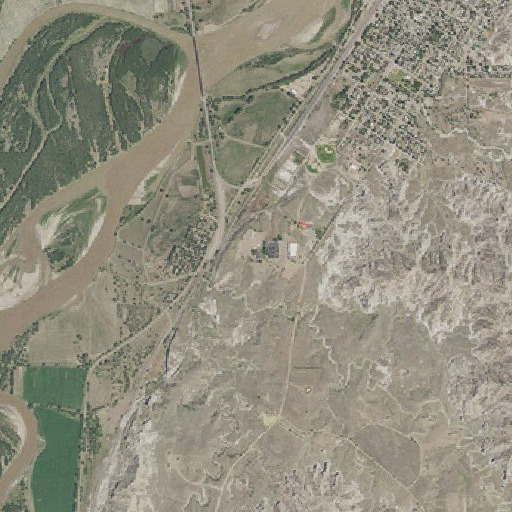 Aerial imagery of Ullman Center, MT
