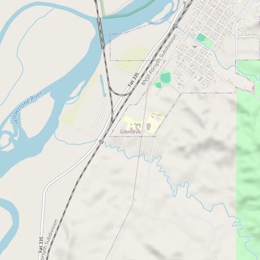 OpenStreetMap map of Ullman Center, MT