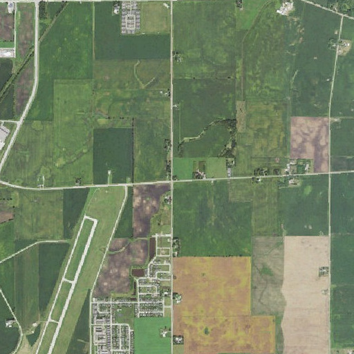 Aerial imagery of Sawyer School (historical), IL