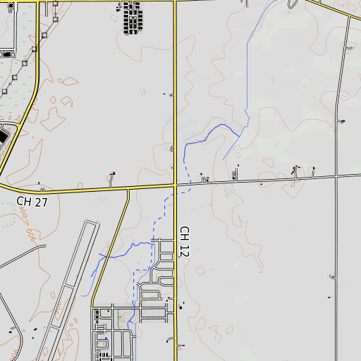 OpenTopoMap map of Sawyer School (historical), IL