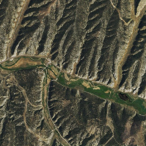 Aerial imagery of Stewart School, CO