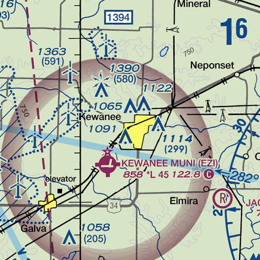 FAA VFR chart of West Park, IL