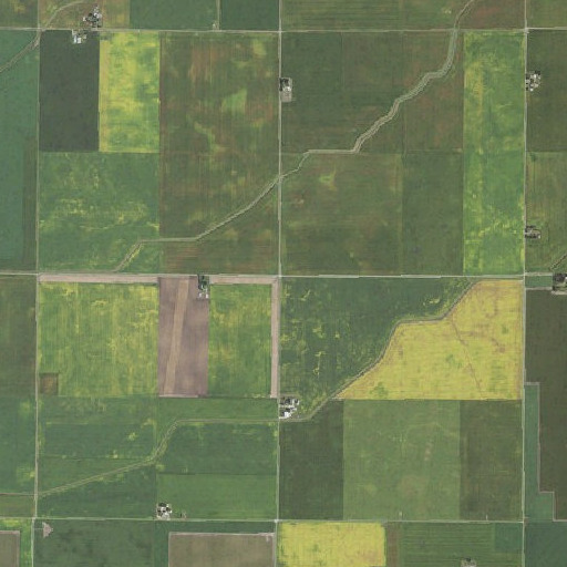 Aerial imagery of Warren School (historical), IL