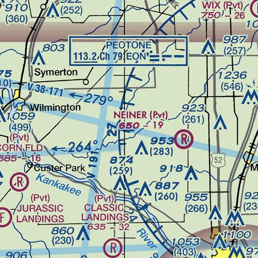 FAA VFR chart of Rice-School (historical), IL