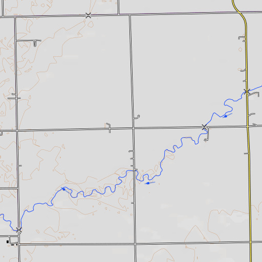 OpenTopoMap map of Rice-School (historical), IL