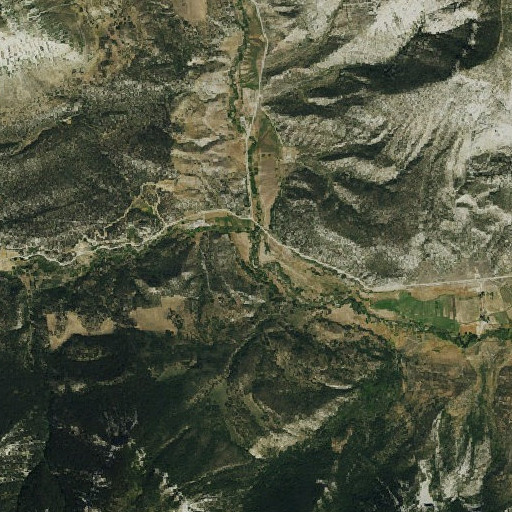 Aerial imagery of Carr Creek, CO