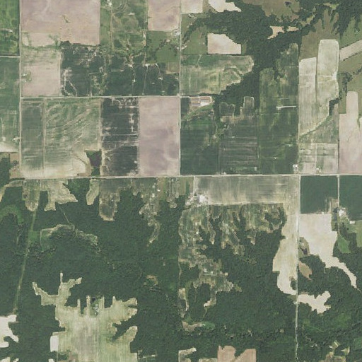 Aerial imagery of Roundtop School (historical), IL