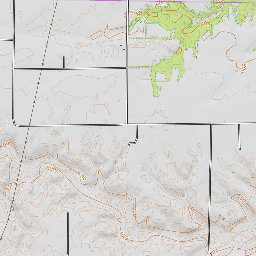OpenTopoMap map of Roundtop School (historical), IL