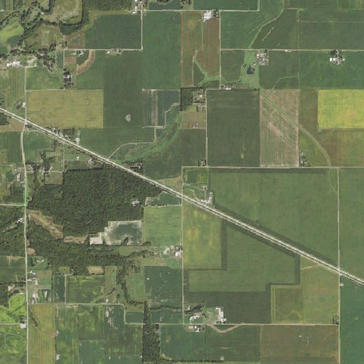 Aerial imagery of Hampton Cemetery, IL