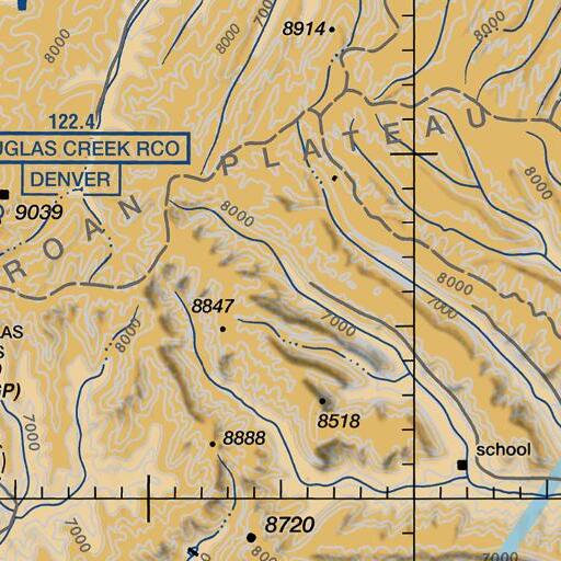 FAA VFR chart of Browns Point, CO