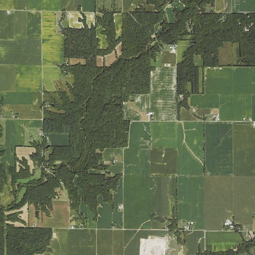Aerial imagery of Rocky Spring Access Area, IL