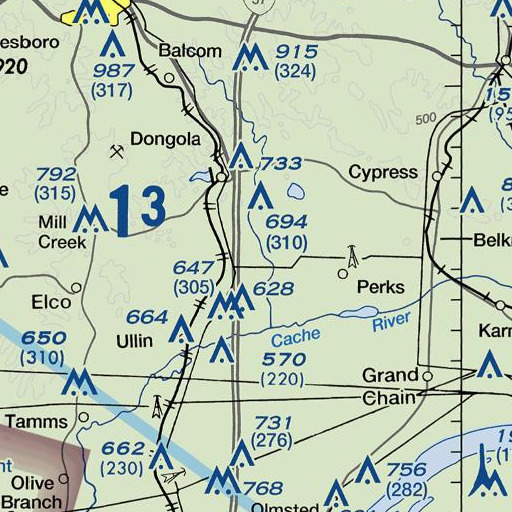 FAA VFR chart of Hoffner School (historical), IL