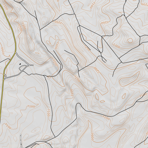 OpenTopoMap map of Rosebud Pit Number Five, WY