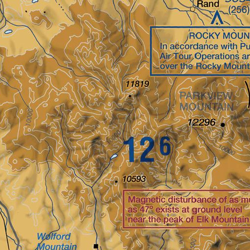 FAA VFR chart of Coldwater Creek, CO