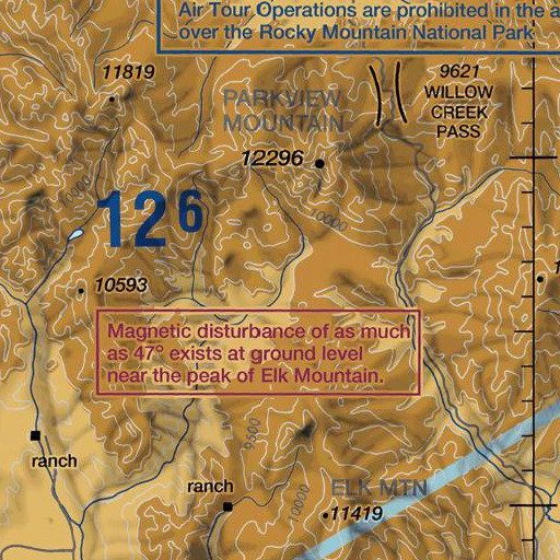 FAA VFR chart of Timber Creek, CO