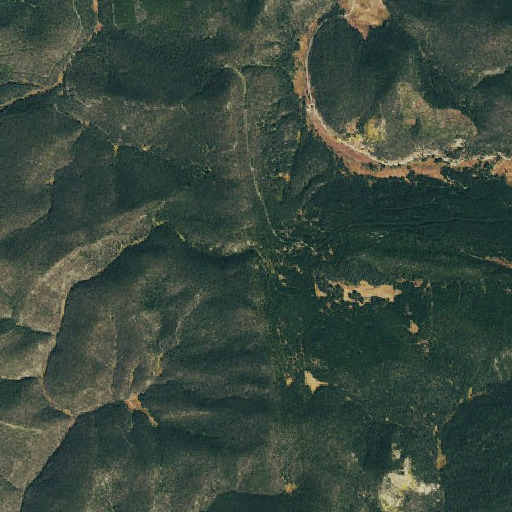 Aerial imagery of Illinois Pass, CO
