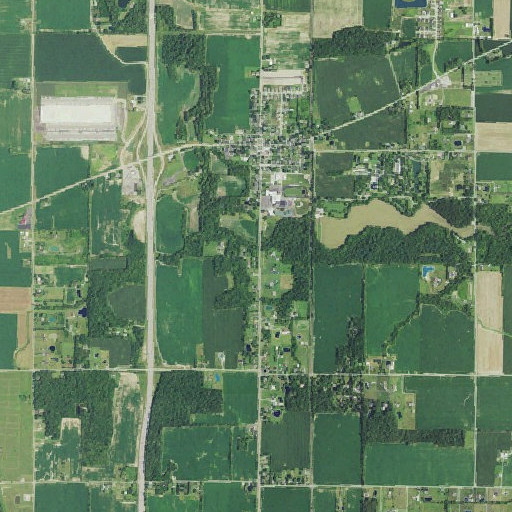Aerial imagery of Radar Cemetery, OH