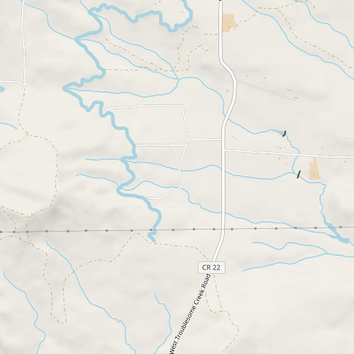 OpenStreetMap map of Whitaker Ranch, CO