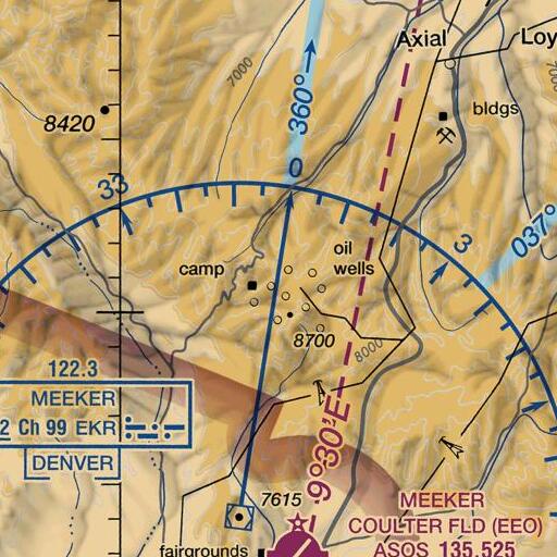 FAA VFR chart of Devils Hole Mountain, CO