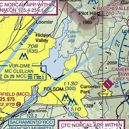 FAA VFR chart of Knoxton Point, CA