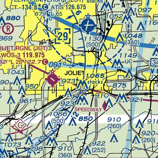 FAA VFR chart of Dirksen Elementary School, IL