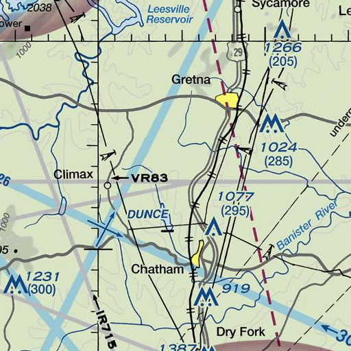 FAA VFR chart of Antioch School (historical), VA