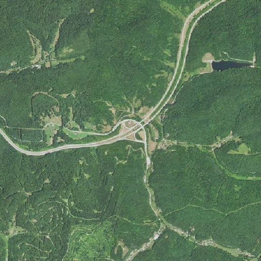 Aerial imagery of Interchange 34, WV