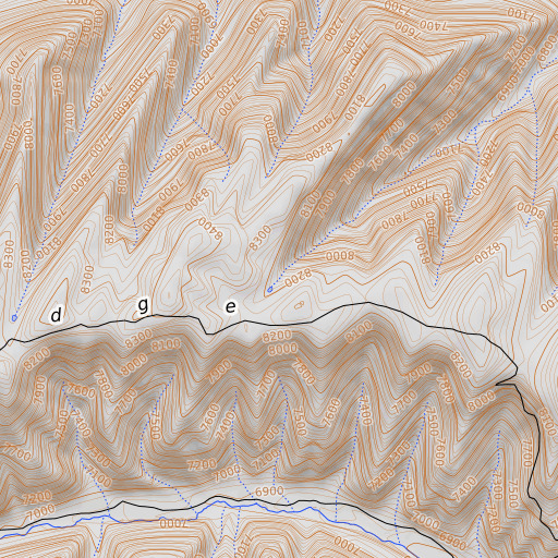 OpenTopoMap map of Big Spring, CO